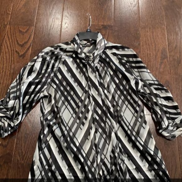 Black Print Blouse - Picture 1 of 1